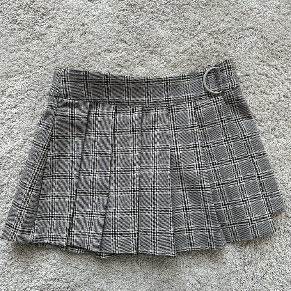 Plaid Gray Skirt